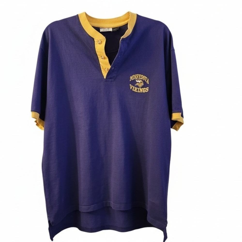 Vintage The‎ Edge Minnesota Vikings T-Shirt NFL Football Embroidered Large